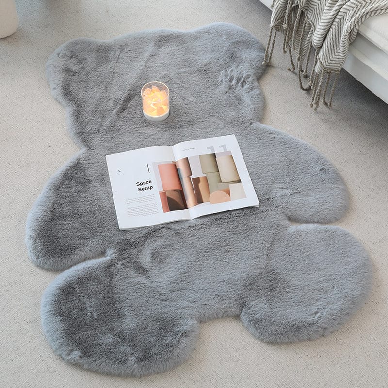Teddy Bear Rug  (Grey)