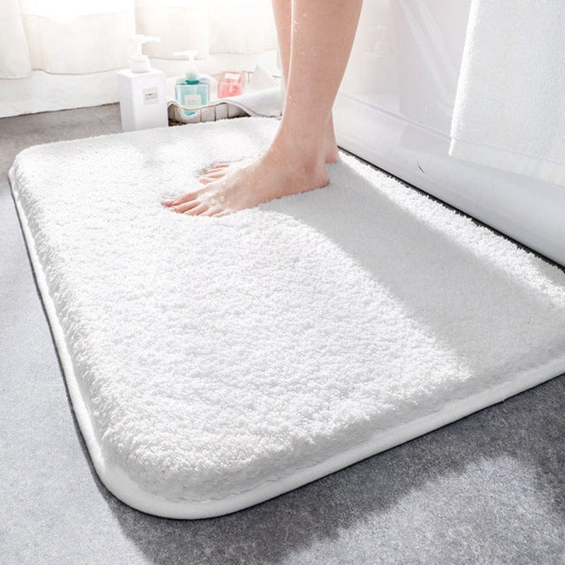 Bathroom Mat - Deep Pile (White)