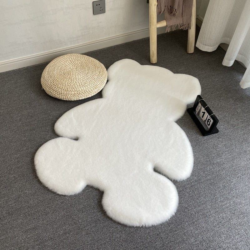 Teddy Bear Rug (White)