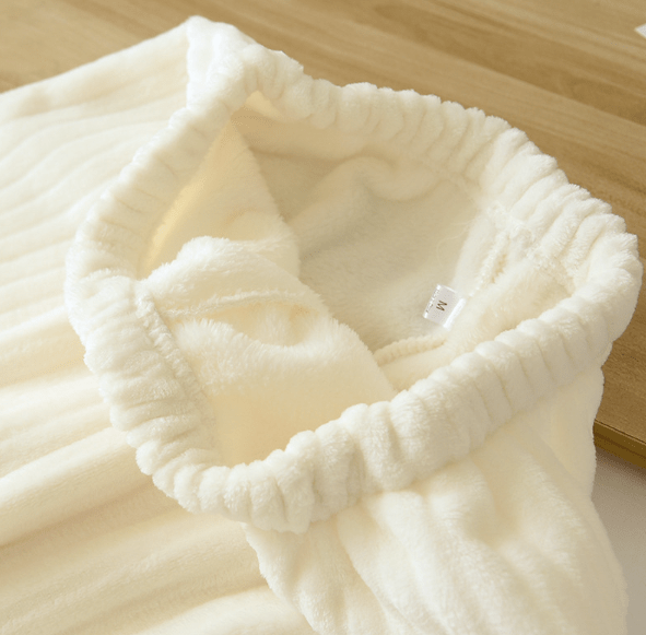 Fleece Pyjamas - Royal - Unisex White Pants