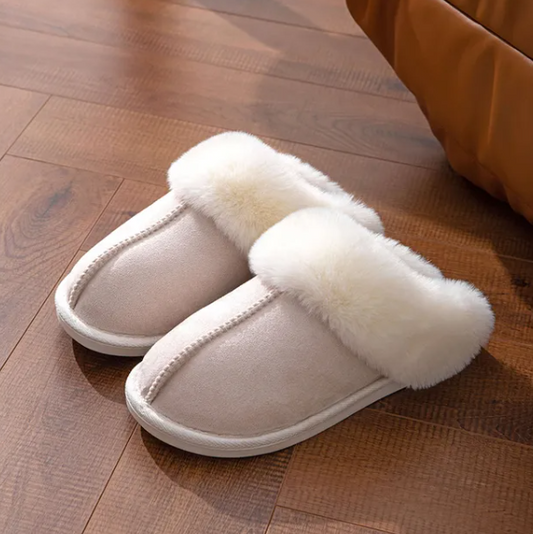 Huggle Slippers Beige Side