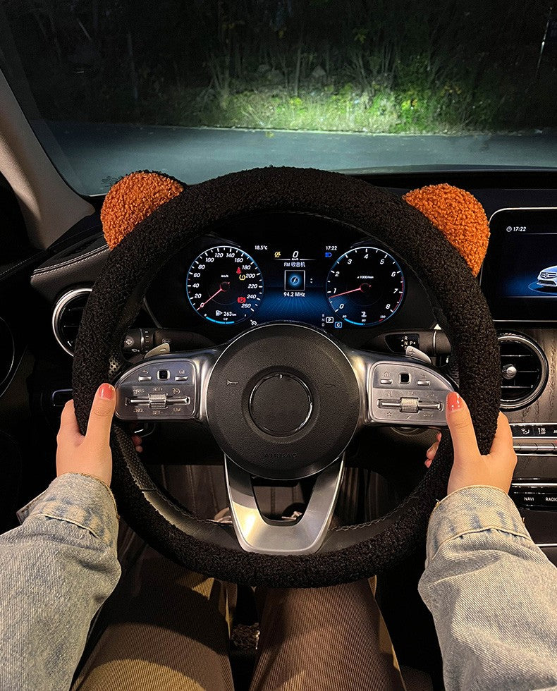 Steering Wheel Cover - Car Accessories (Black)
